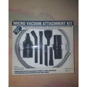 Micro Vacuum Attachment Kit NEW AS SEEN ON TV